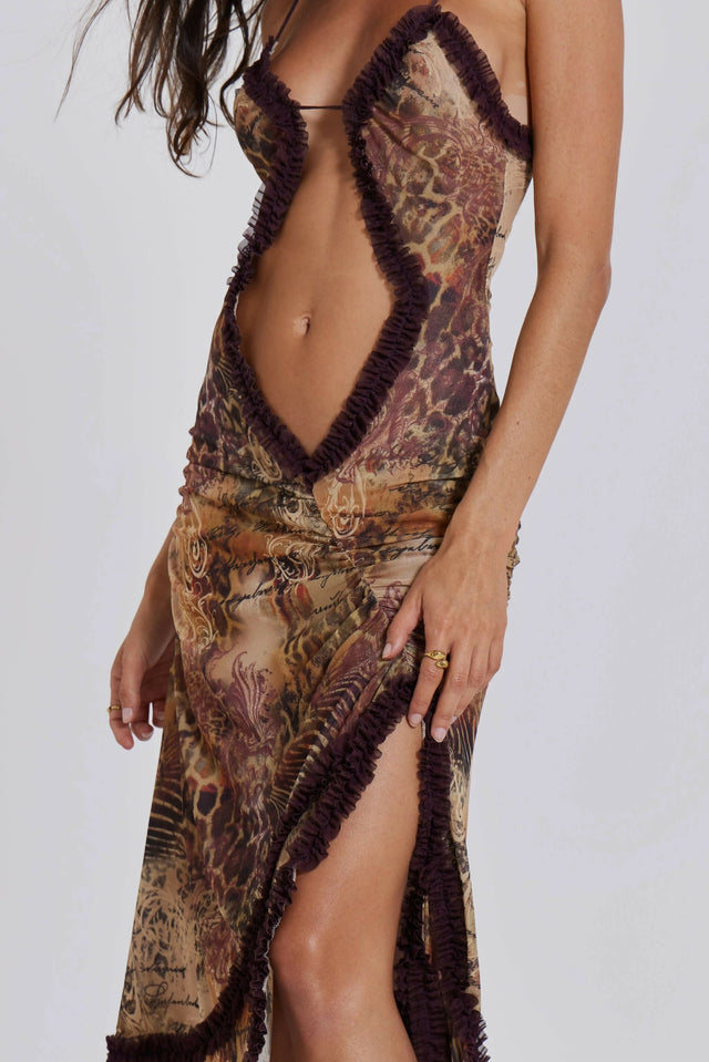 Jaded London Fatale Maxi Sunrose - Dresses