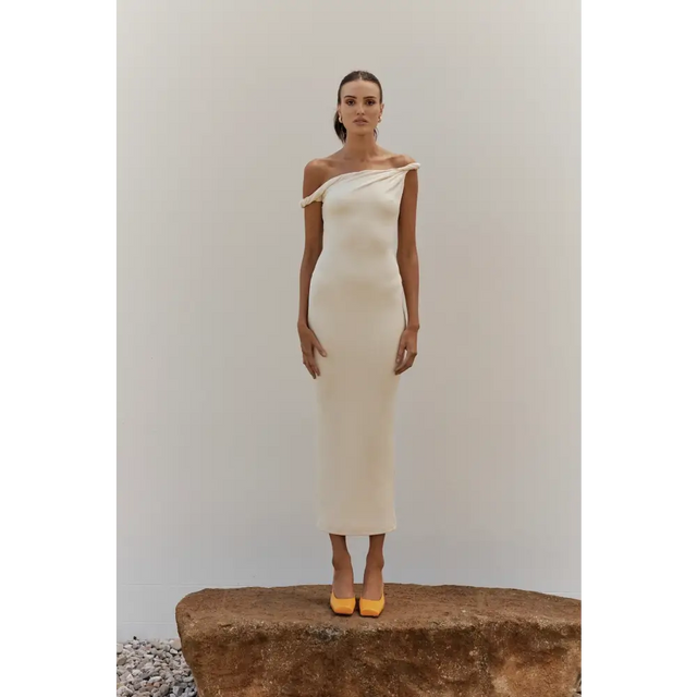 Johansen - The Long Poppy Dress - Cream - Dresses