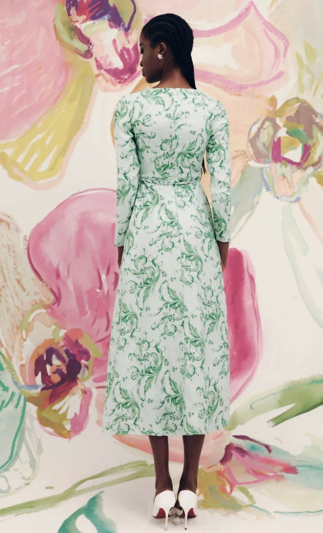 Justin Tong Eleanor Maxi Dress - 12 / Green - Dresses