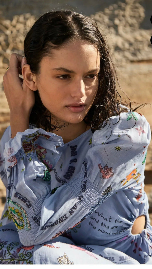 Kate Ford Caracus Cut Out Gown Multi Print Size 10 - Dresses