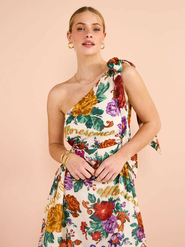 Kate Ford Palermo Tie Cut Dress Floral Size 10 12 - Dresses