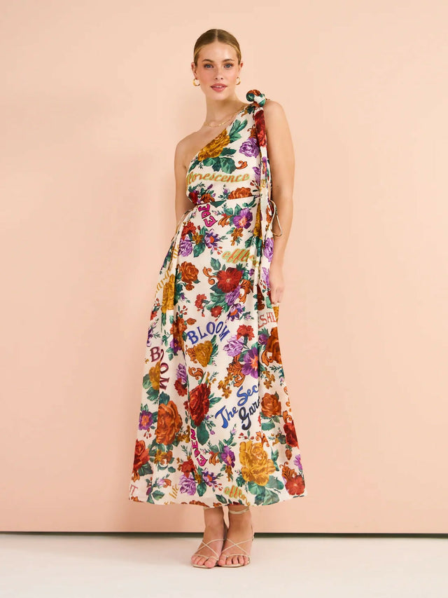 Kate Ford Palermo Tie Cut Dress Floral Size 10 12 - Dresses
