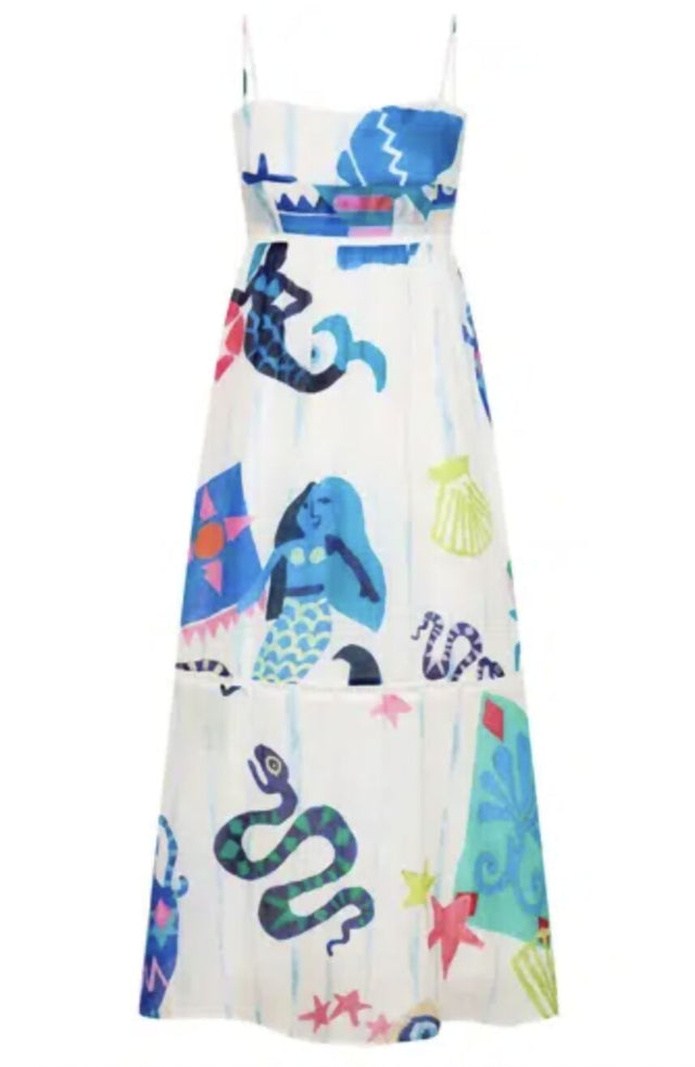 Kate Ford Pella Ladder Bustier Dress - 16 / Multi - Dresses