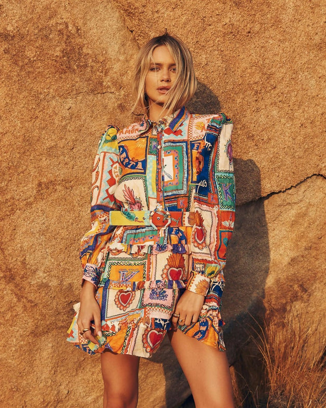 Kate Ford Viatoris Mini Dress - 8 / Print - Dresses