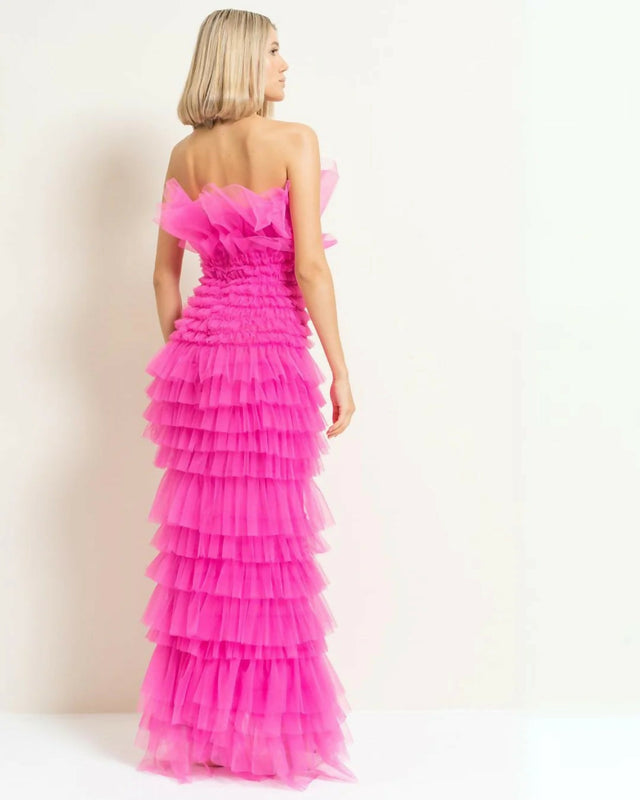 Kikiriki Audrey Tulle Gown - 8 / Pink - Dresses