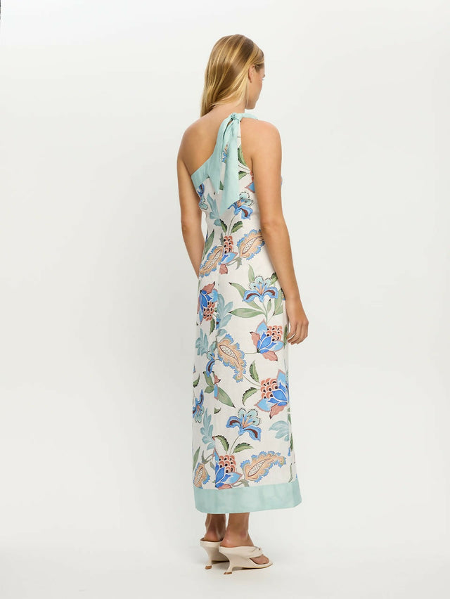 Kivari Azure Midi Dress Blue Size 12 - 12 / Blue - Dresses