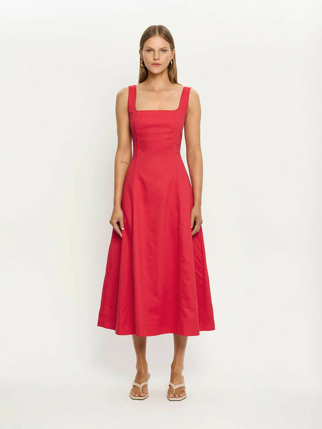 Kivari Elise Midi - 12 / Red - Dresses