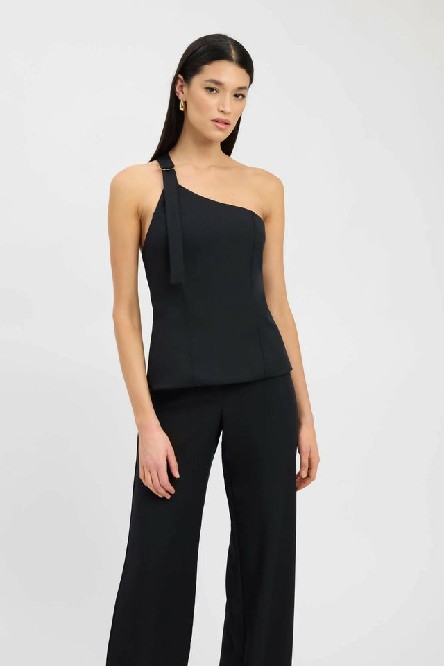 Kookai Ariel Buckle Top + Lowrise Pants Black - 8 / Black - Outfit Sets