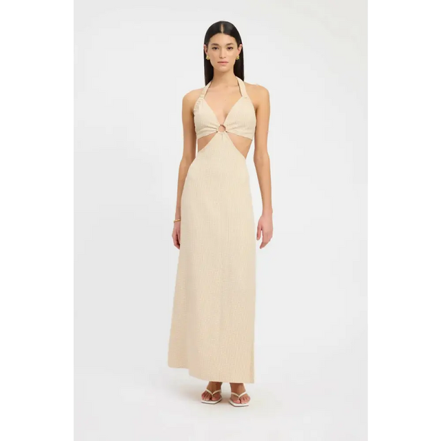 Kookai Brady Ring Maxi Dress - 8 / Brown - Dresses
