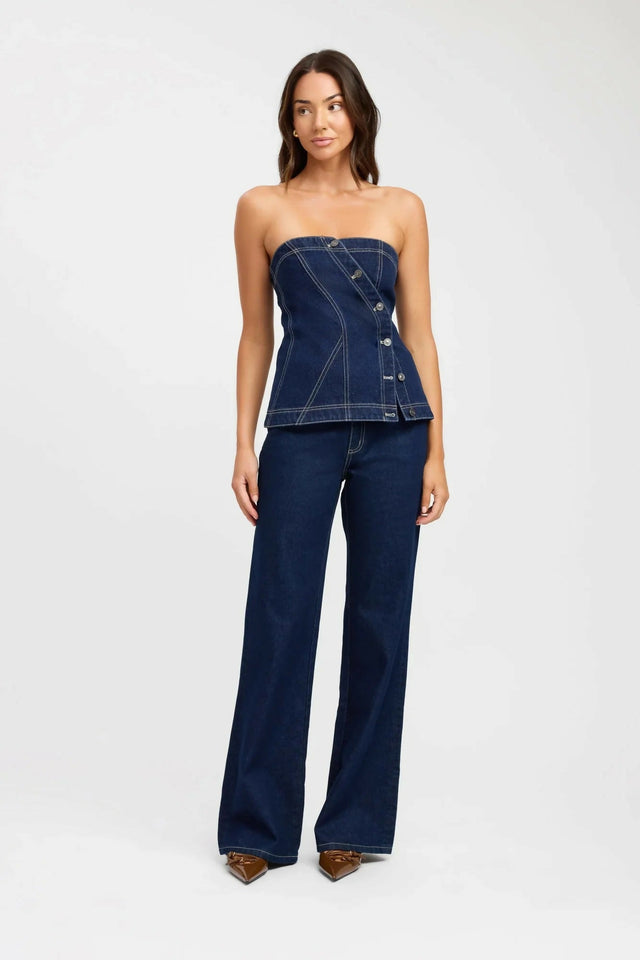 Kookai Cooper Top + Ezra Jeans Set - 8 / Blue - Outfit Sets