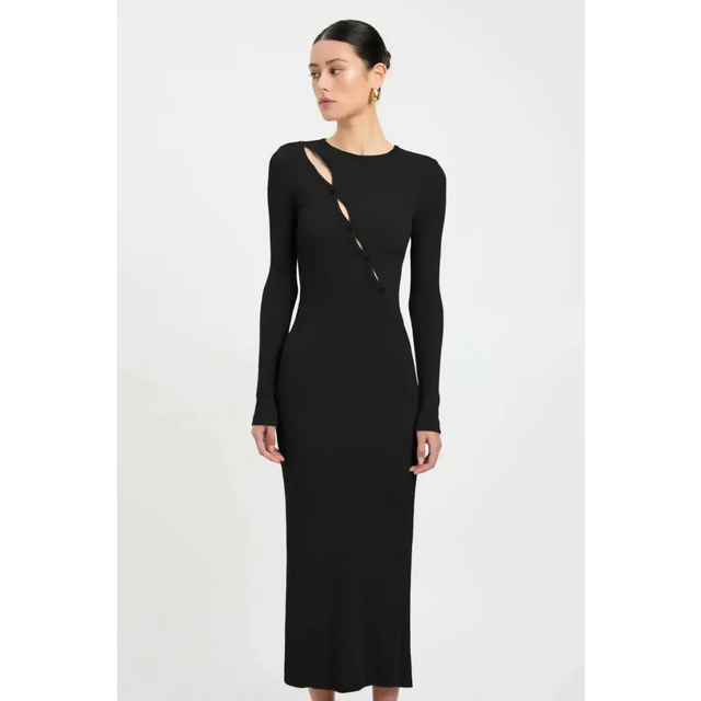 Kookai Emmett Merino Wool Dress in Black Sizes 8 10 or Agave Green Size 8 10 - Dresses