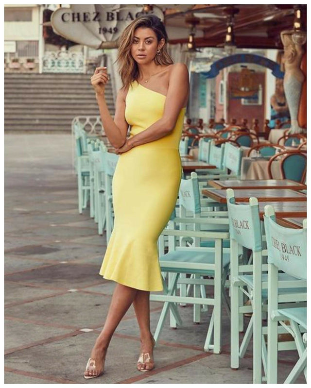 Kookai Florida Dress - 6 / Yellow - Dresses
