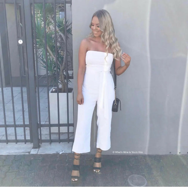 Kookai Oyster Jumpsuit White - 12 / White - Jumpsuit