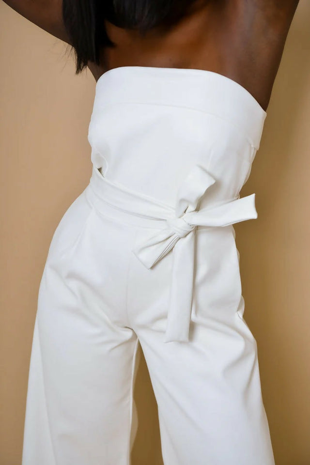 Kookai Oyster Jumpsuit White - 12 / White - Jumpsuit