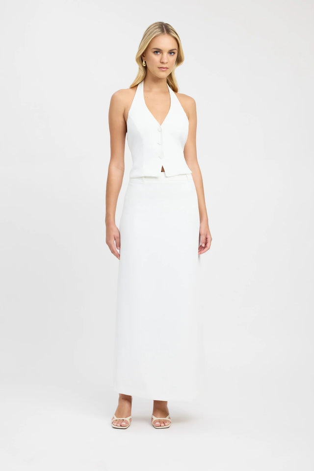 Kookai Oyster Skirt and Vest Set Ivory - 8 / White - Outfit Sets