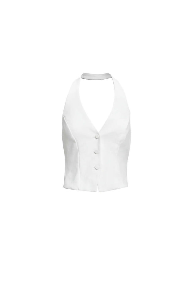 Kookai Oyster Vest Set Ivory - 8 / White - Outfit Sets