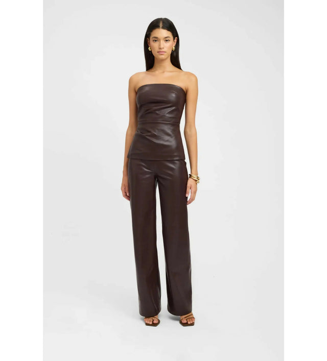 Kookai Phoenix Rouched Set Chocolate - 8 / Brown - Outfit Sets