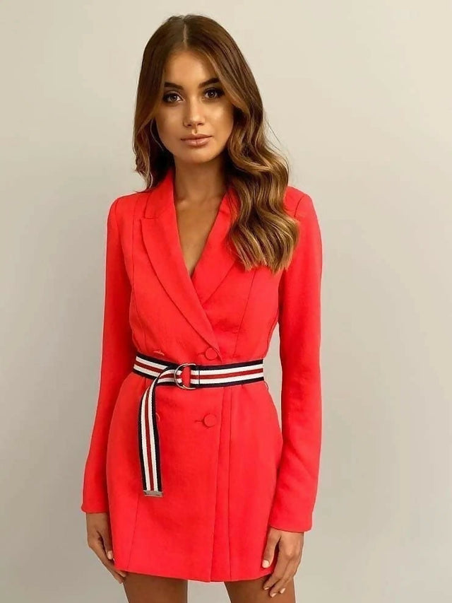 Kookai Ribbon Playsuit Tomato - 10 / Red - Dresses