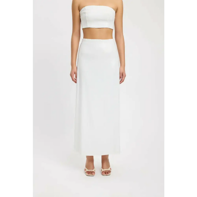 Kookai Siena Sequin Maxi Set - 10 / White - Outfit Sets
