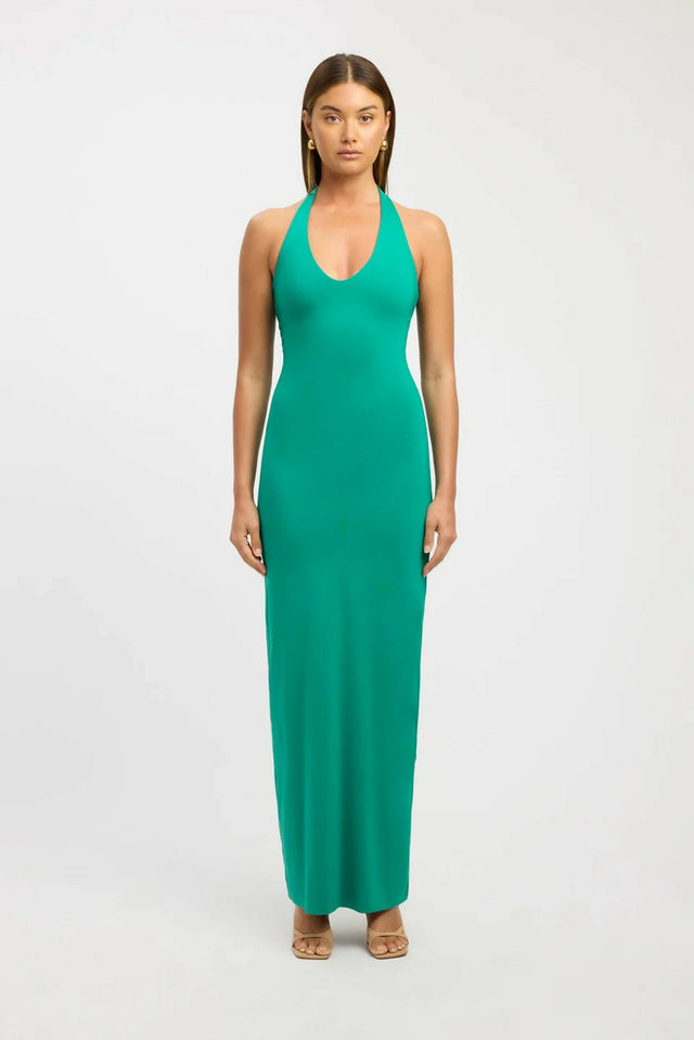 KOOKAI Stella Halter Dress - 8 / Green - Dresses