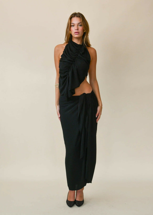 Koster Kulture Bobbies Skirt & Top Black - Outfit Sets