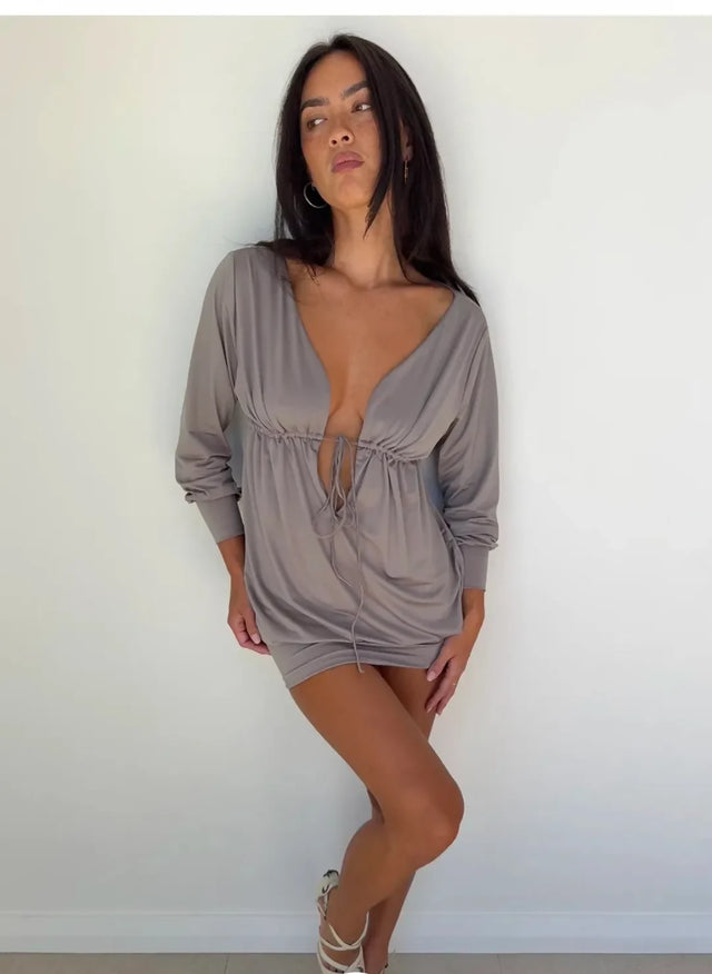HNTR the label Quinn Mini Dress in Colour Sate