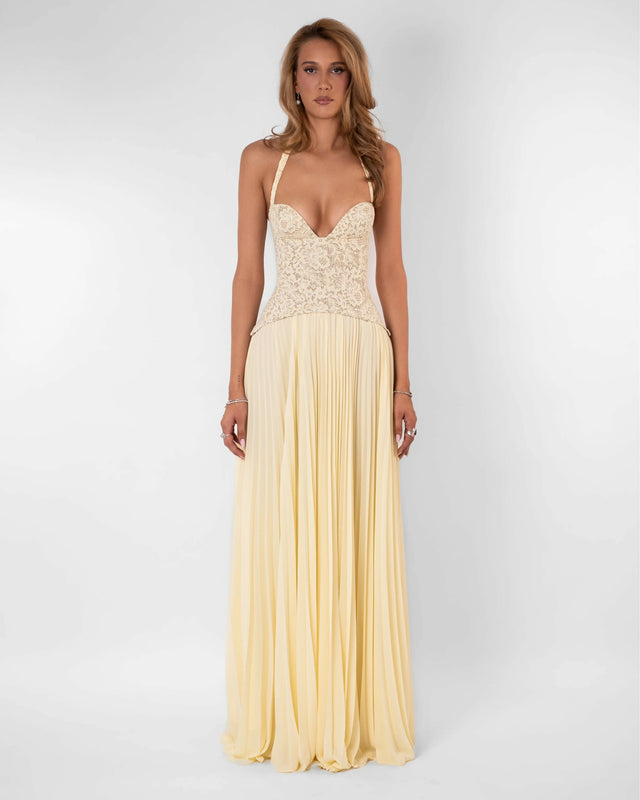 Fenity Gaia Dress in Butter Yellow