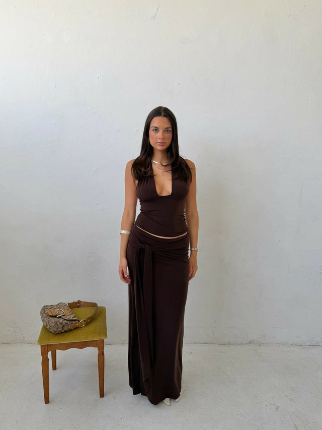La Marie Sofia Set Brown - 6 / Brown - Outfit Sets