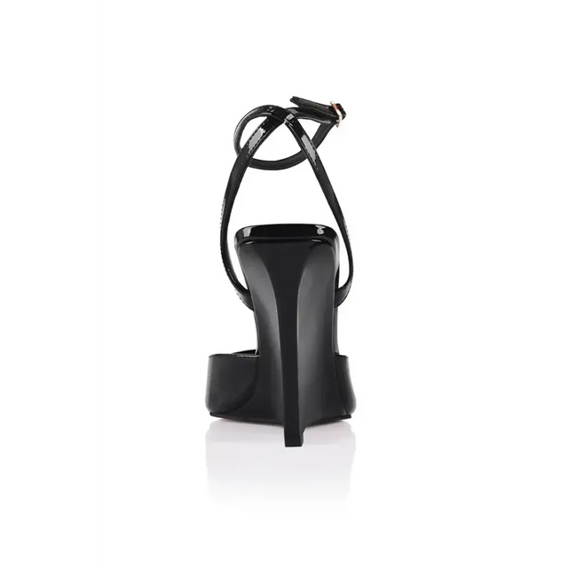 Lana Wilkinson Mona Wedge Black Patent Leather Lana - Wedges