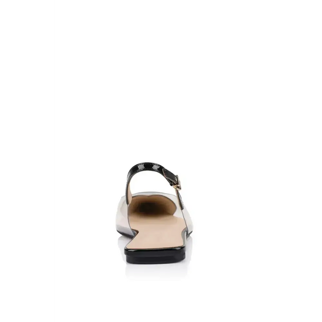 Lana Wilkinson Rhi Flat Vinylite & Black Patent Leather - Flats