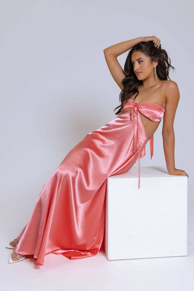 Lane And Sass Lucy Gown in Guava - 6 / Pink - Dresses