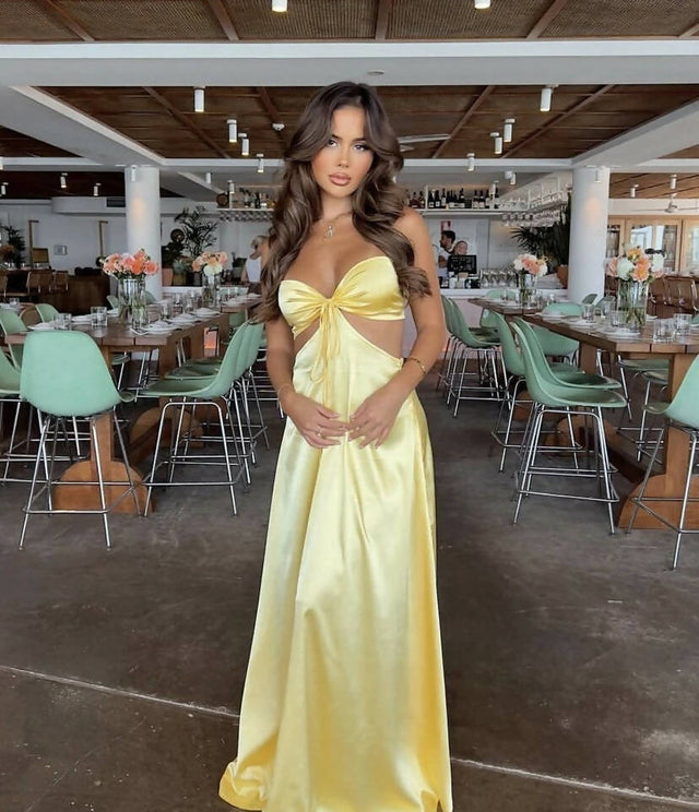 Lane And Sass Lucy Gown in Lemon - 8 / Yellow - Dresses