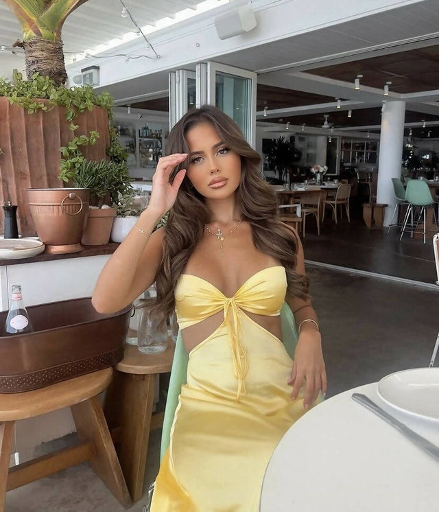 Lane And Sass Lucy Gown in Lemon - 8 / Yellow - Dresses