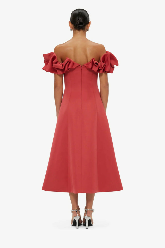 Leo Lin Annie Off Shoulder Frill - Dresses