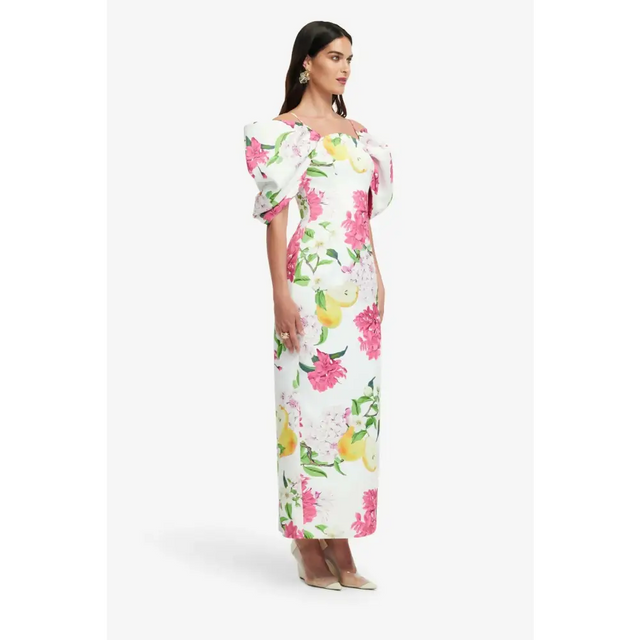 Leo Lin Arabella Maxi Dress - Floral Pear Print - Dresses