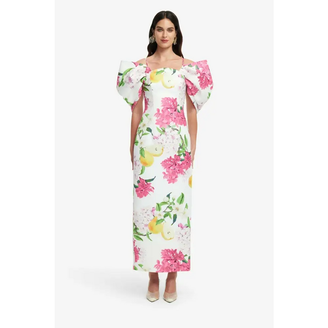 Leo Lin Arabella Maxi Dress - Floral Pear Print - Dresses