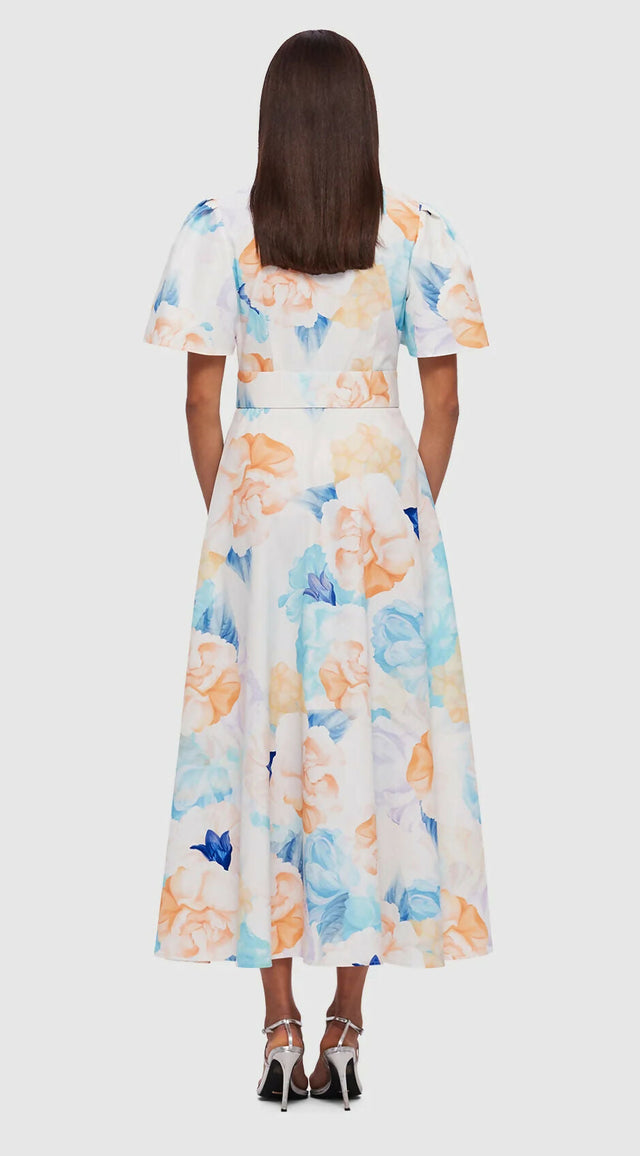 Leo Lin Bianca Short Sleeve Midi Dress - Rosebud - Dresses