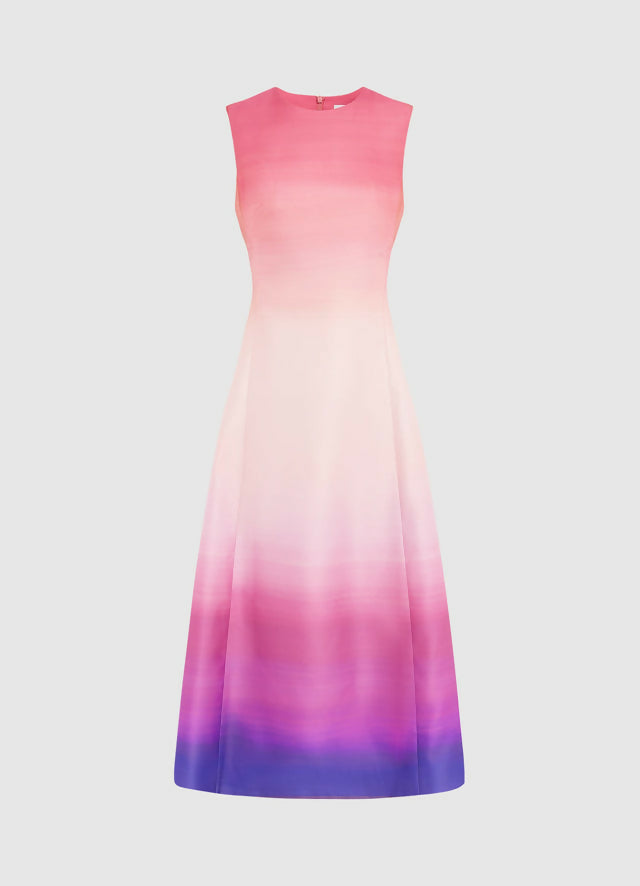 CleoSleevelessMidiDress-OmbreCoral-LLRE240131