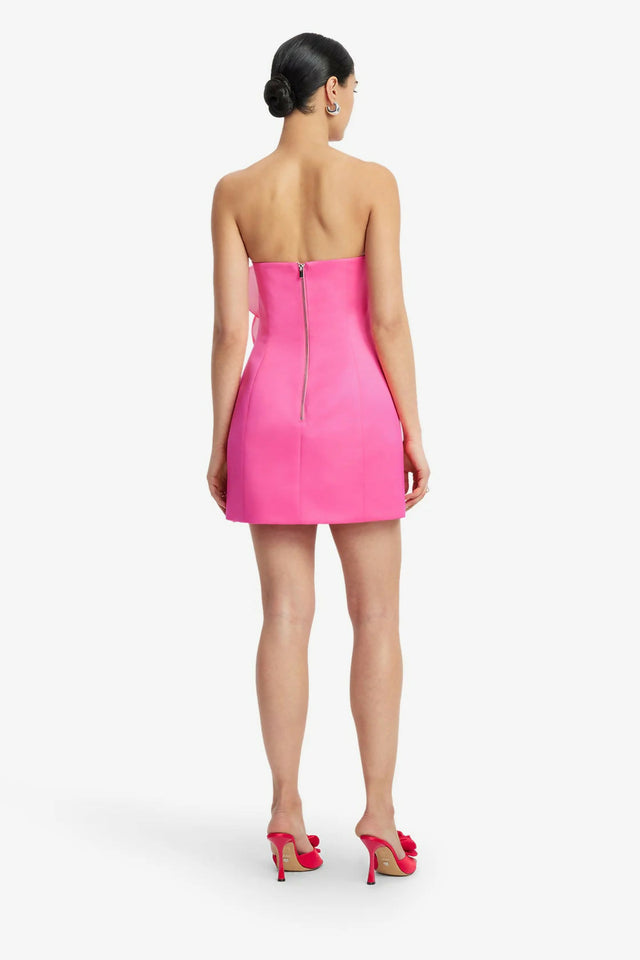 Leo Lin Floret Mini Dress Scarlet - Dresses