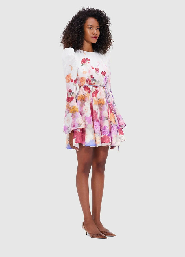 Leo Lin Jordyn Mini Dress in Fleur Size 8 - 8 / Floral - Dresses