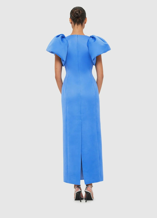 Leo Lin Lucinda Maxi Dress in Steel Blue Size 10 - 10 / Blue - Dresses