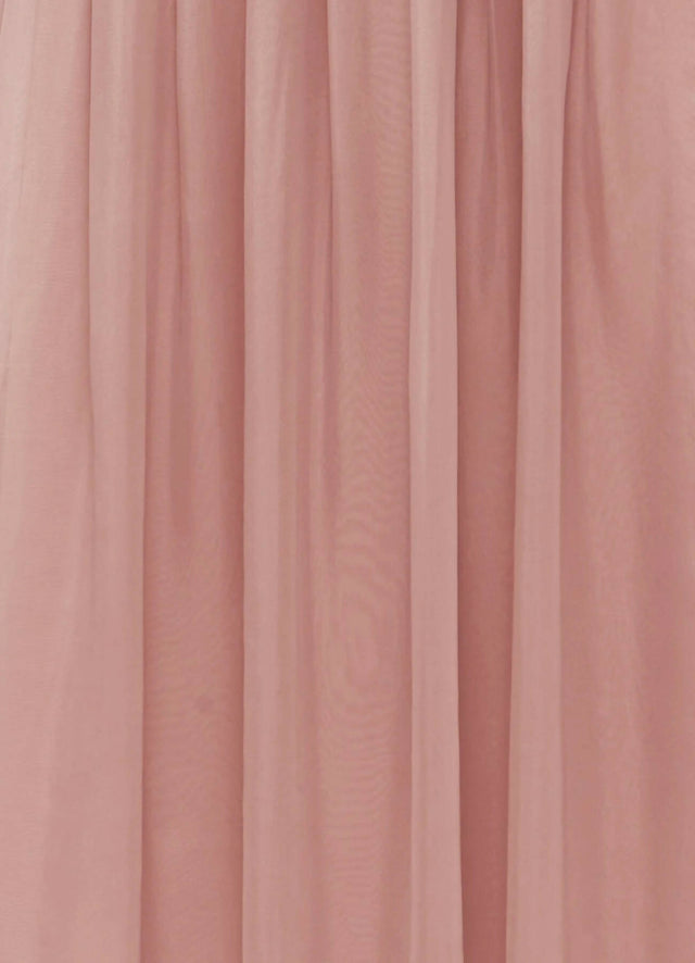 Leo Lin Lydia Puff Sleeve Midi Dress - Dusty Pink - 10 / Pink - Dresses