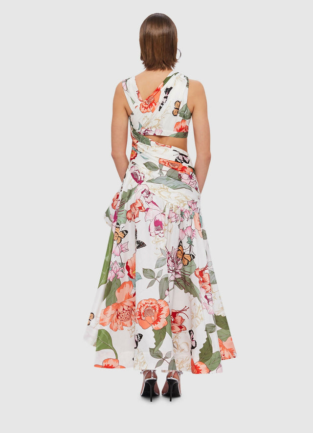 Leo Lin Tyler Asymmetric Gown Lush Size 8,10,12 - Dresses