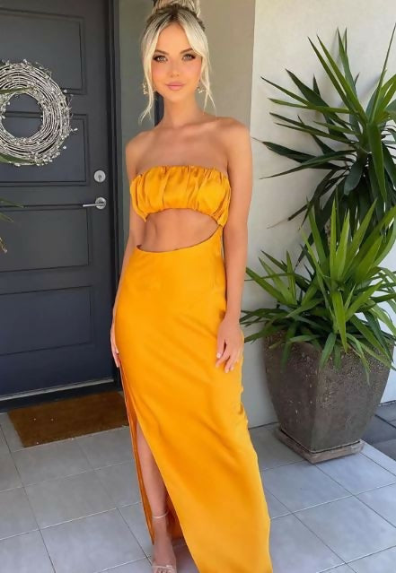 Lexi Tahlia Dress – Honey - 6 / Orange - Dresses