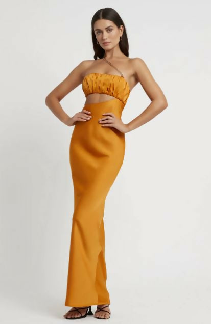 Lexi Tahlia Dress – Honey - 6 / Orange - Dresses