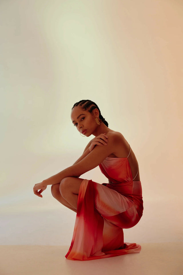 Lexi Zaniah Gown Fuchsia Liquify - 8 / Multi - Dresses