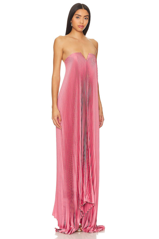 L’idee Black Tie Gown Dusty Shimmer Dress Pink Size 12 - 12 / Pink - Dresses