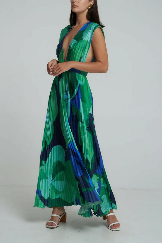L’Idee Gala Gown in Capri Green Size 8 - 8 / Green - Dresses