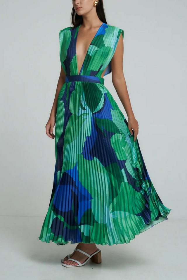 L’Idee Gala Gown in Capri Green Size 8 - 8 / Green - Dresses