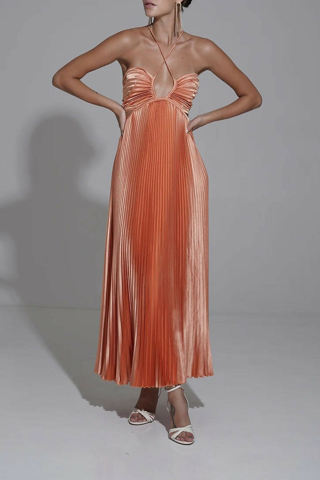 L’idee Jardin Gown - Valencia - 8 / Orange - Dresses